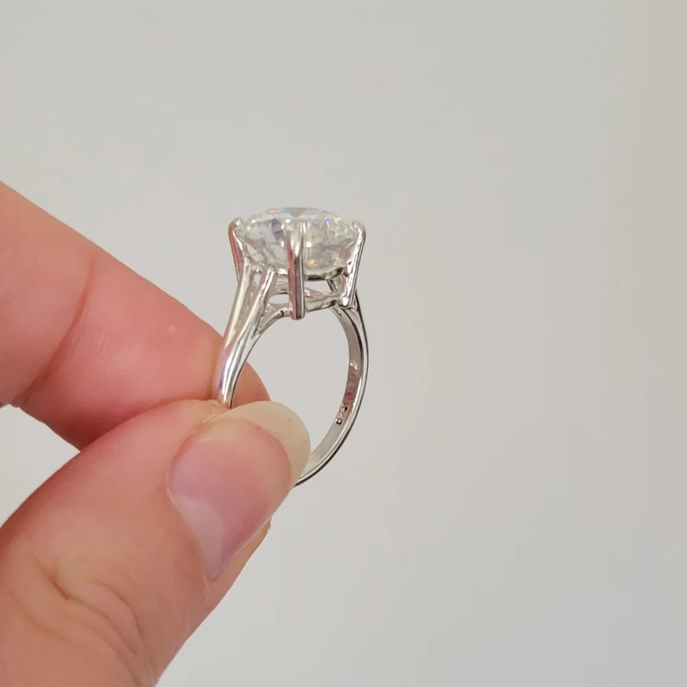 New 5ct Certified Moissanite Engagement Ring - Picture 6 of 12